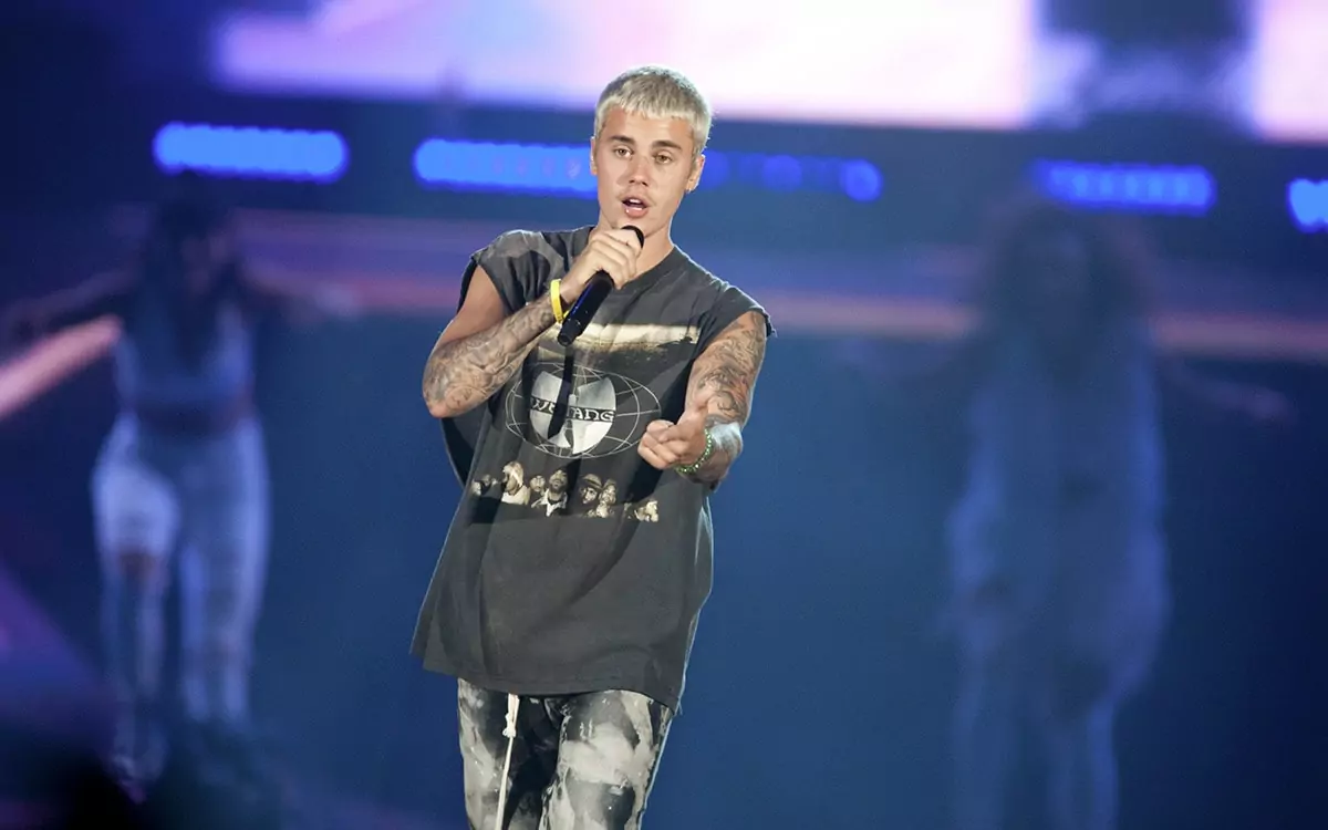 Justin Bieber performs at Consol Energy Center