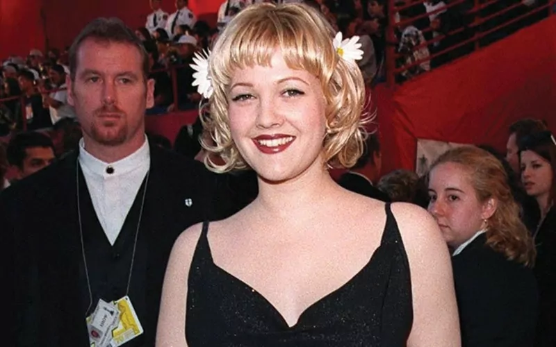 Drew Barrymore at the Oscars