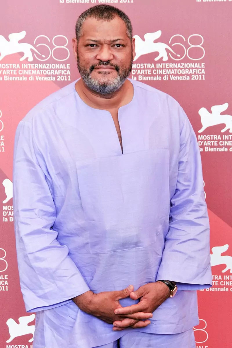 Laurence Fishburne poses at photocall during the 68th Venice Film Festival