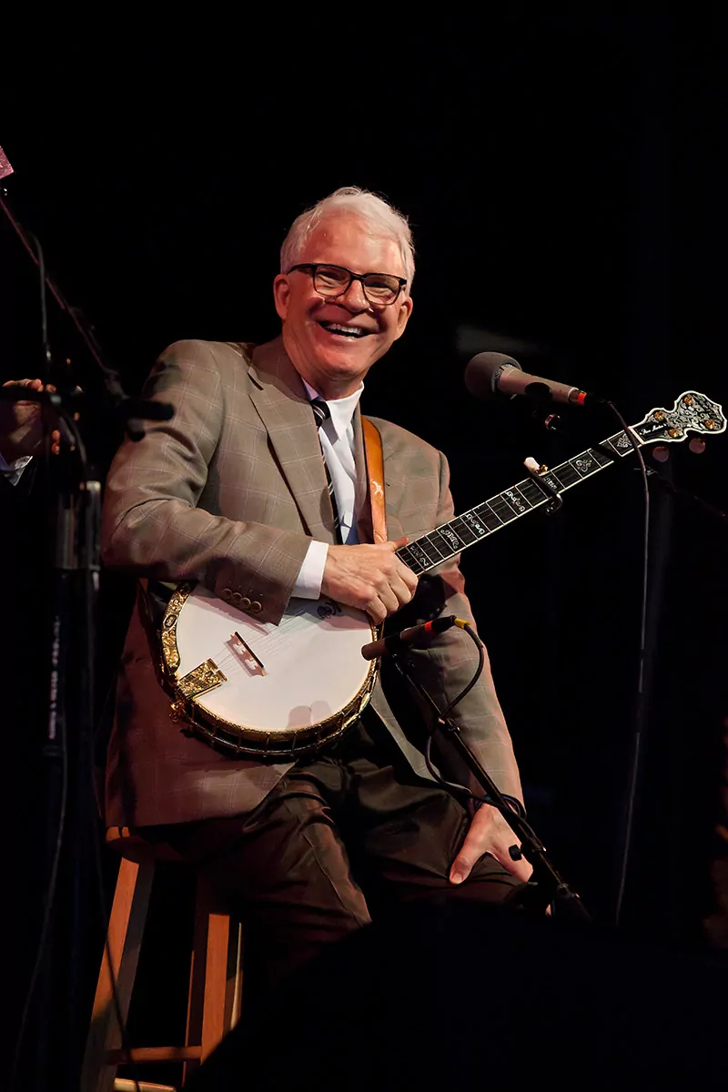 Steve Martin performing at the Country Mountain Song Festival