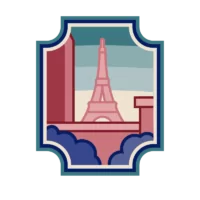 Eiffel Tower Fan Badge