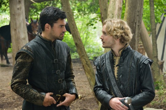 Pictured:(L-R) Sean Teale as Louis Conde and Toby Regbo as King Francis II Photo Credit: Ben Mark Holzberg/ The CW