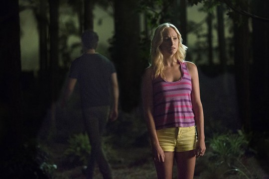 Pictured: (L-R) Paul Wesley as Stefan and Candice Accola as Caroline Photo Credit: Bob Mahoney/The CW