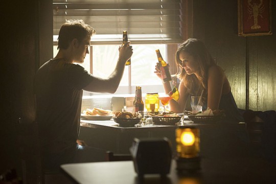 Pictured: (L-R) Paul Wesley as Stefan and Nina Dobrev as Elena Photo Credit: Bob Mahoney/ The CW