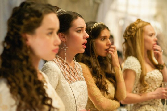 Pictured: (L-R) Anna Popplewell as Lola Adelaide Kane as Mary Queen of Scotland and France, Caitlin Stasey as Kenna and Celina Sinden as Greer Photo Credit: Sven Frenzel/The CW