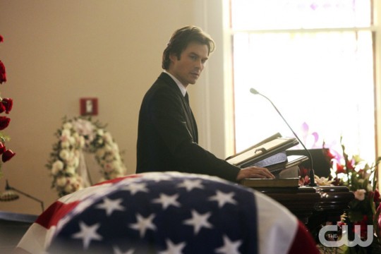 Pictured: Ian Somerhalder as Damon Photo Credit: Annette Brown/ The CW