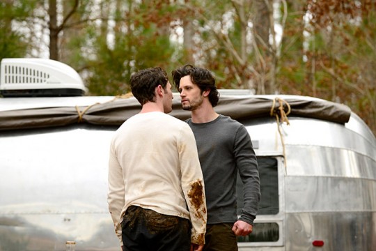 Pictured: (L-R) Colin Woodell as Aiden and Nathan Parsons as Jackson Photo Credit: Guy D'Alema/The CW