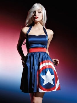 Captain America Halter Dress from the Marvel by Her Universe Fashion Collection