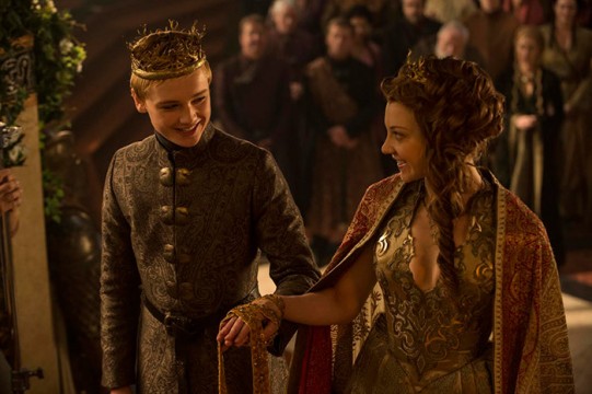 Pictured: Dean Charles Chapman as Tommen Baratheon and Natalie Dormer as Margaery Tyrell Photo Credit: Helen Sloan/HBO