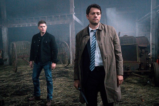 Pictured: (L-R)Jensen Ackles as Dean and Misha Collins as Castiel Photo Credit: Liane Hentscher/ The CW