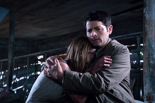 Pictured: (L-R)Leisha Hailey as Amelia Novak and Misha Collins as Castiel Photo Credit: Liane Hentscher/ The CW
