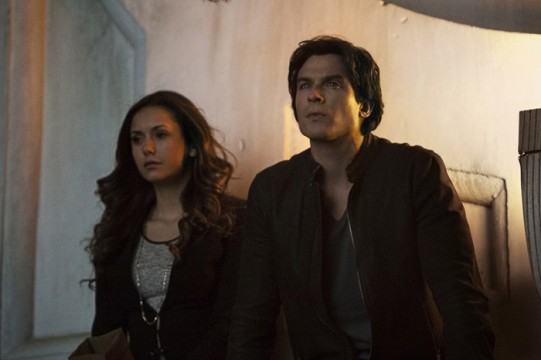 Pictured: (L-R) Nina Dobrev as Elena and Ian Somerhalder as Damon Photo Credit: Wilford Harewood/The CW