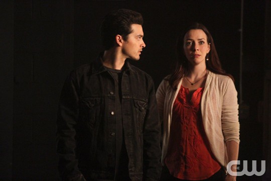 Pictured: Michael Malarkey as Enzo and Annie Wersching as Lily Photo Credit: Annette Brown/ The CW