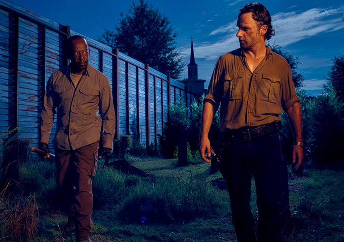 Pictured: Lennie James as Morgan and Andrew Lincoln as Rick Grimes Photo Credit: Frank Ockenfels 3/AMC