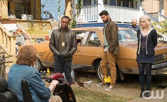 Pictured (L-R): Malcolm Goodwin as Clive Babineaux, Rahul Kohil as Dr. Ravi Chakrabarti and Rose McIver as Olivia "Liv" Moore Photo Credit: Diyah Pera/The CW