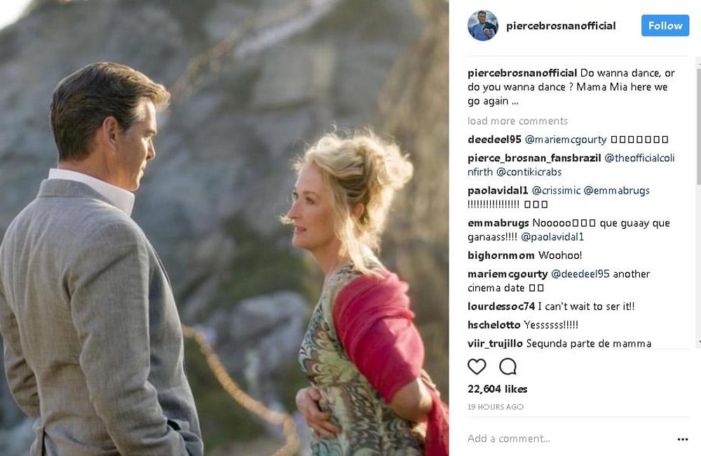 Pierce Brosnan confirms role in Mamma Mia 2