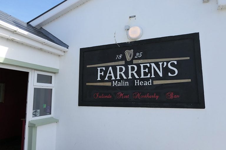 Farren's Bar in Malin Head