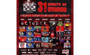 Scream Factory, Shout! Factory TV Host ’31 Nights of Horror’ Streaming Every Night in October!