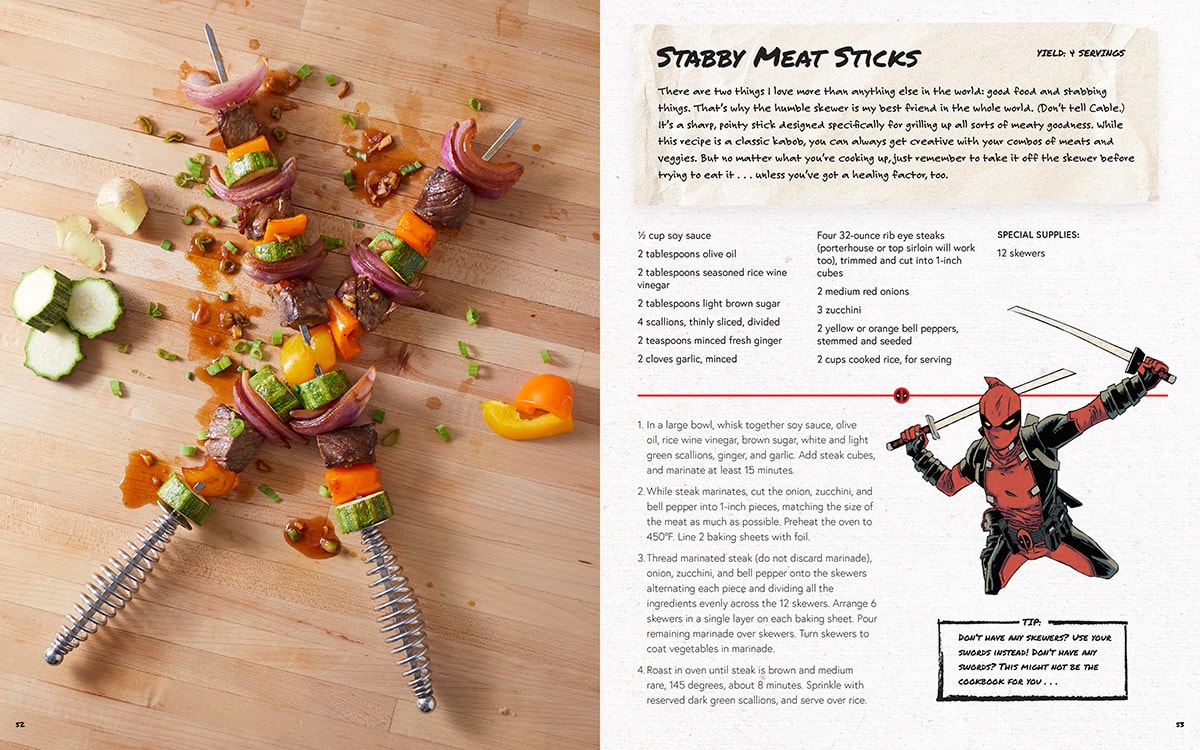Deadpool Cookbook: Stabby Meat Sticks