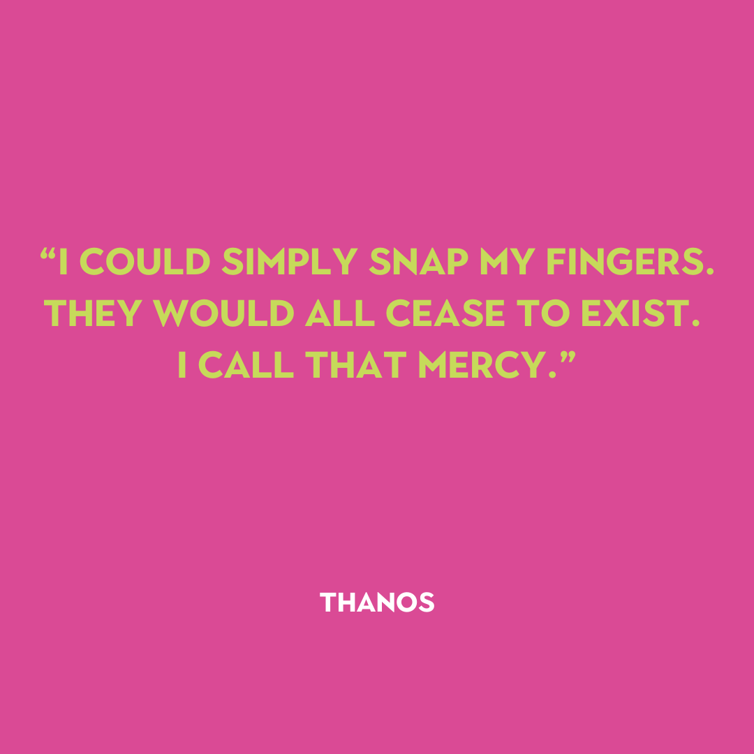 Thanos Quote