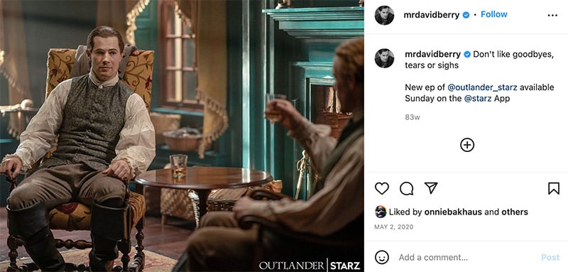 Outlander Instagram