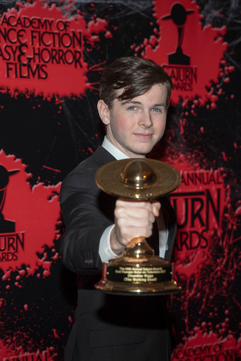 Chandler Riggs attends 44th Annual Saturn Awards