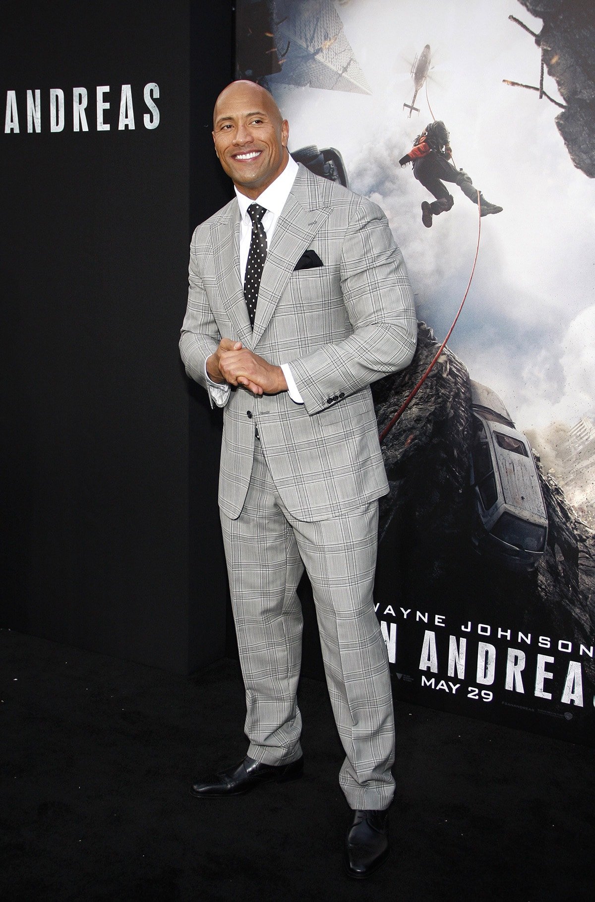 Dwayne Johnson at the Los Angeles premiere of San Andreas