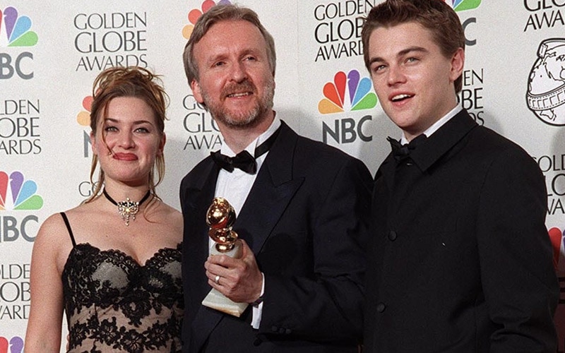 James Cameron, Kate Winslet and Leonardo DiCaprio - Titanic