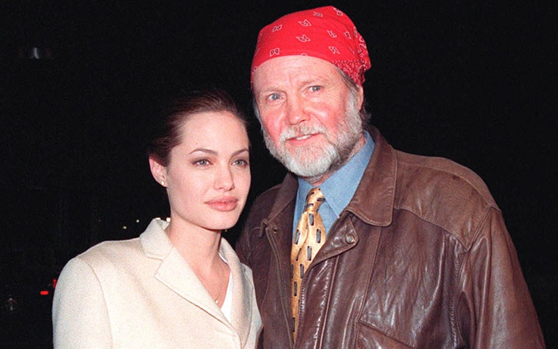 Angelina Jolie and father Jon Voight