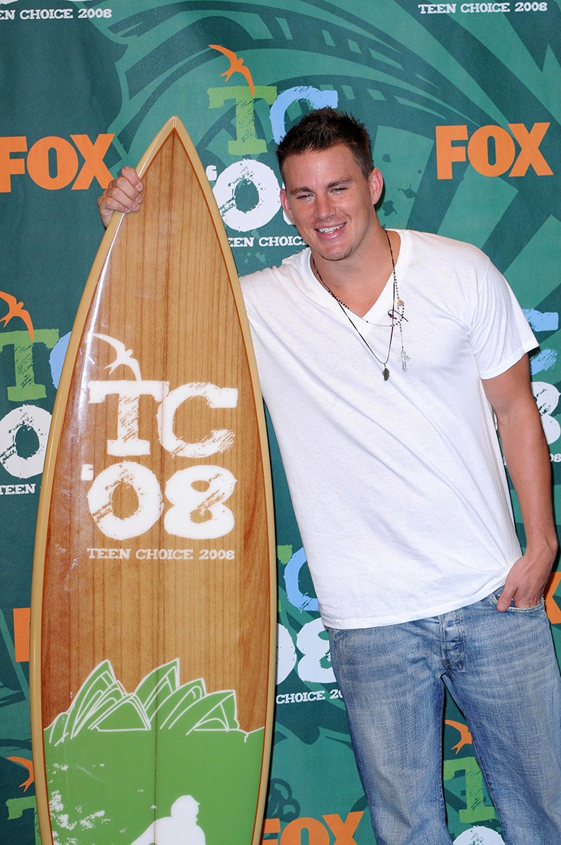 Channing Tatum in the press room at the 2008 Teen Choice Awards.