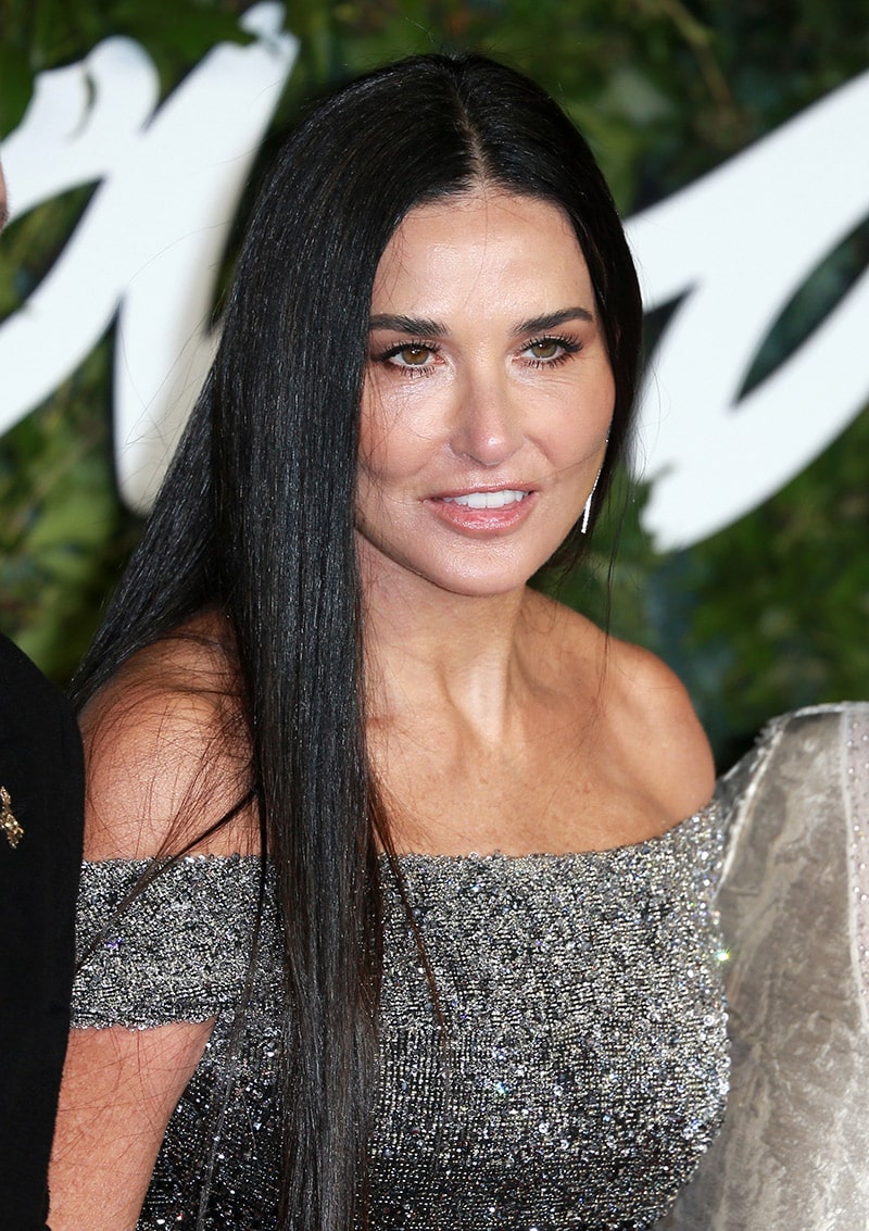 Demi Moore arrives at The Fashion Awards 2021