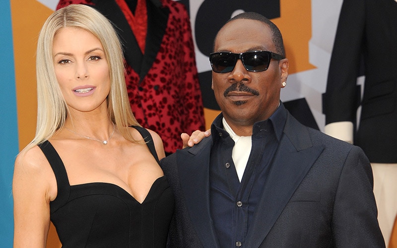 Paige Butcher and Eddie Murphy at Los Angeles premiere