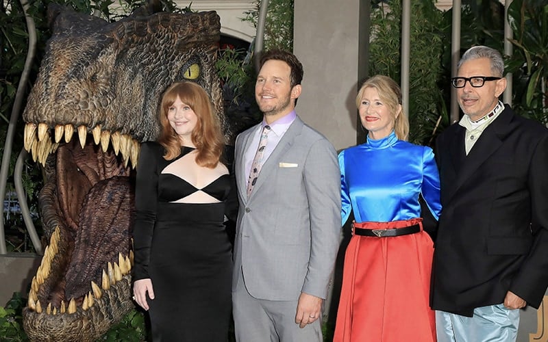 Bryce Dallas Howard, Chris Pratt, Laura Dern, Jeff Goldblum at the World Premiere of Jurassic World Dominion