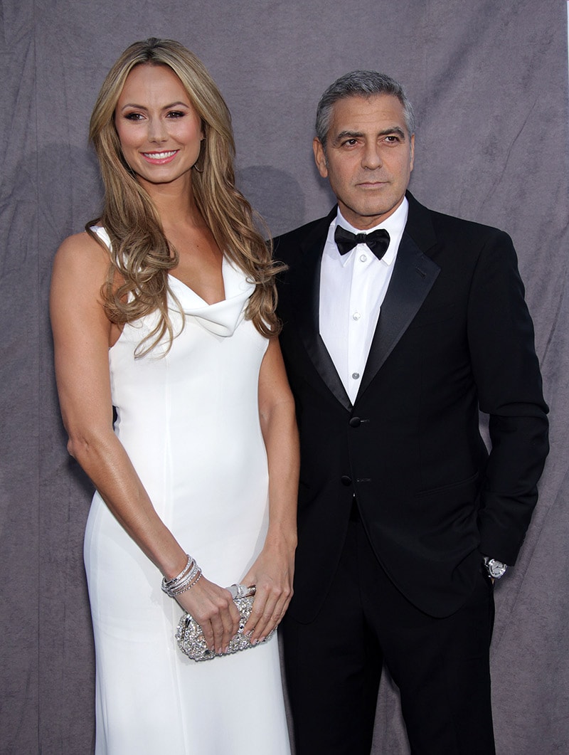 George Clooney and Stacy Keibler arriving to Critics Choice Movie Awards 