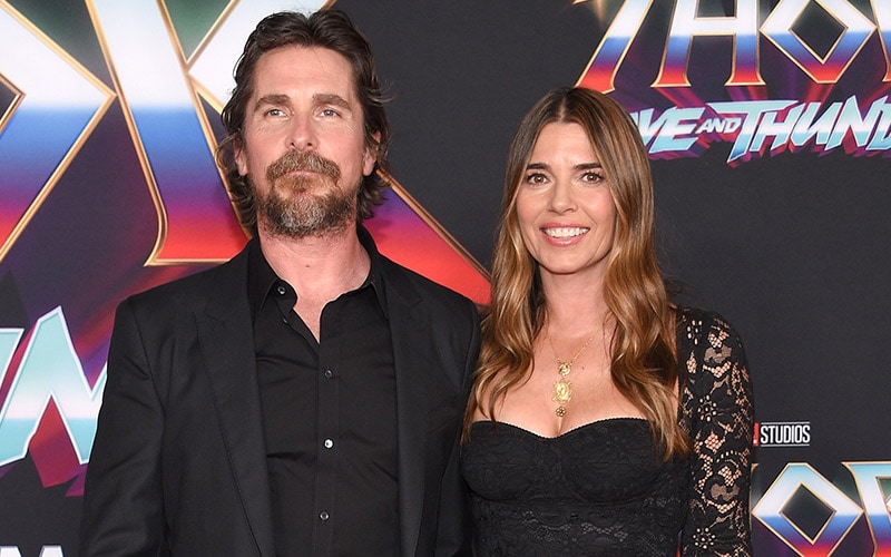 Christian Bale and Sibi Blazic arrives for the THOR: Love and Thunder World Premiere
