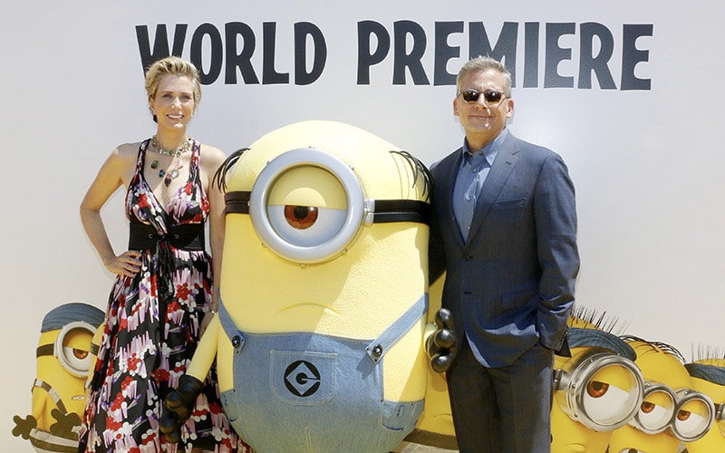 Kristen Wiig and Steve Carell at the World premiere of Despicable Me 3