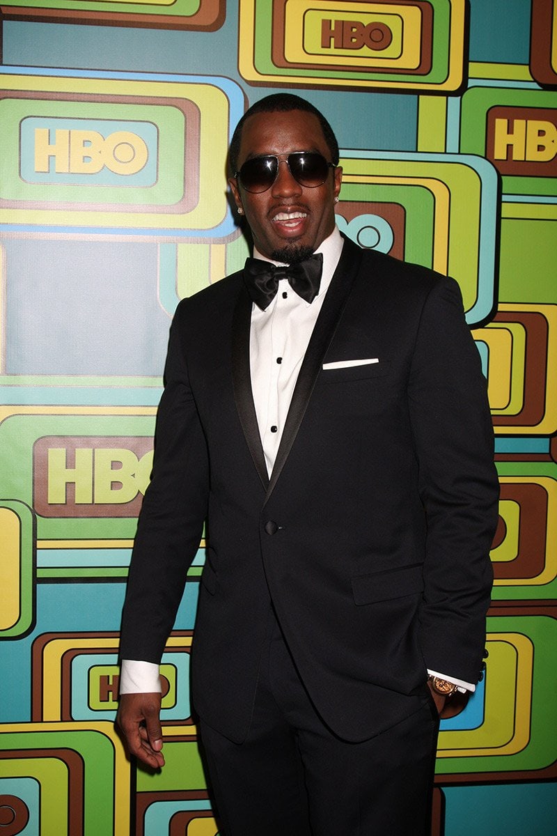 Sean Combs arrives at the HBO Golden Globe Party