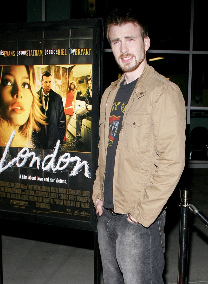 Chris Evans at the Los Angeles premiere of London