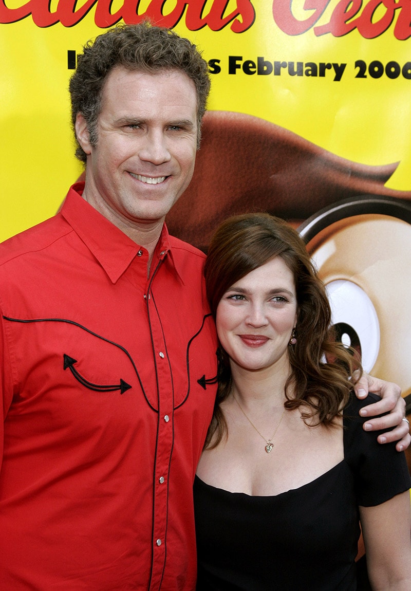 Will Ferrell and Drew Barrymore at Curious George Premiere