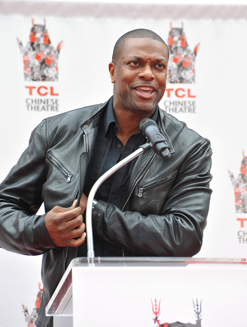 Chris Tucker at Jackie Chan's hand and footprint ceremony at the TCL Chinese Theatre