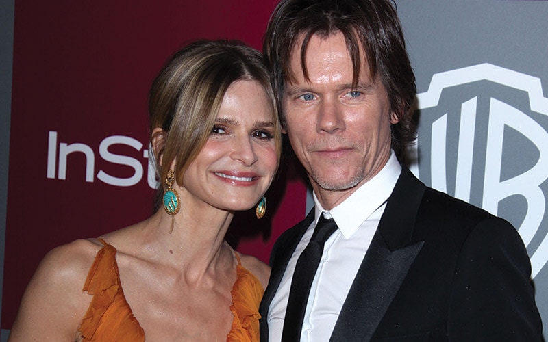 Kevin Bacon and wife Kyra Sedgwick arrive at the 12th Annual WB-In Style Golden Globe After Party
