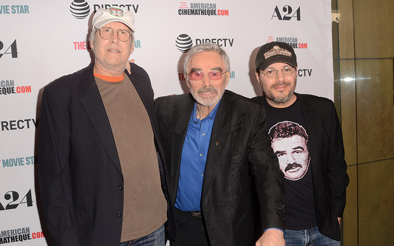 Chevy Chase, Burt Reynolds, Adam Rifkin at The Last Movie Star Premiere