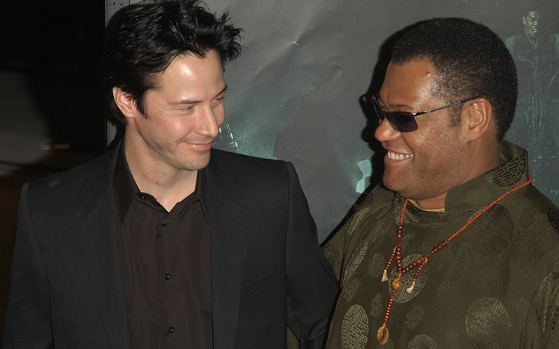 The Matrix: Keanu Reeves and Laurence Fishburne
