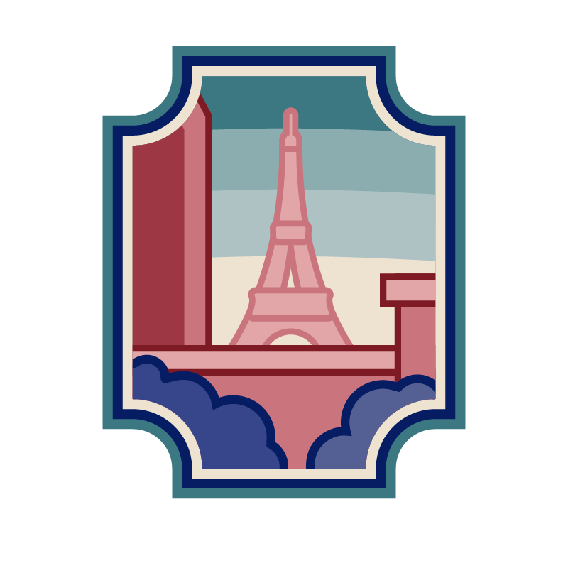 Eiffel Tower Fan Badge