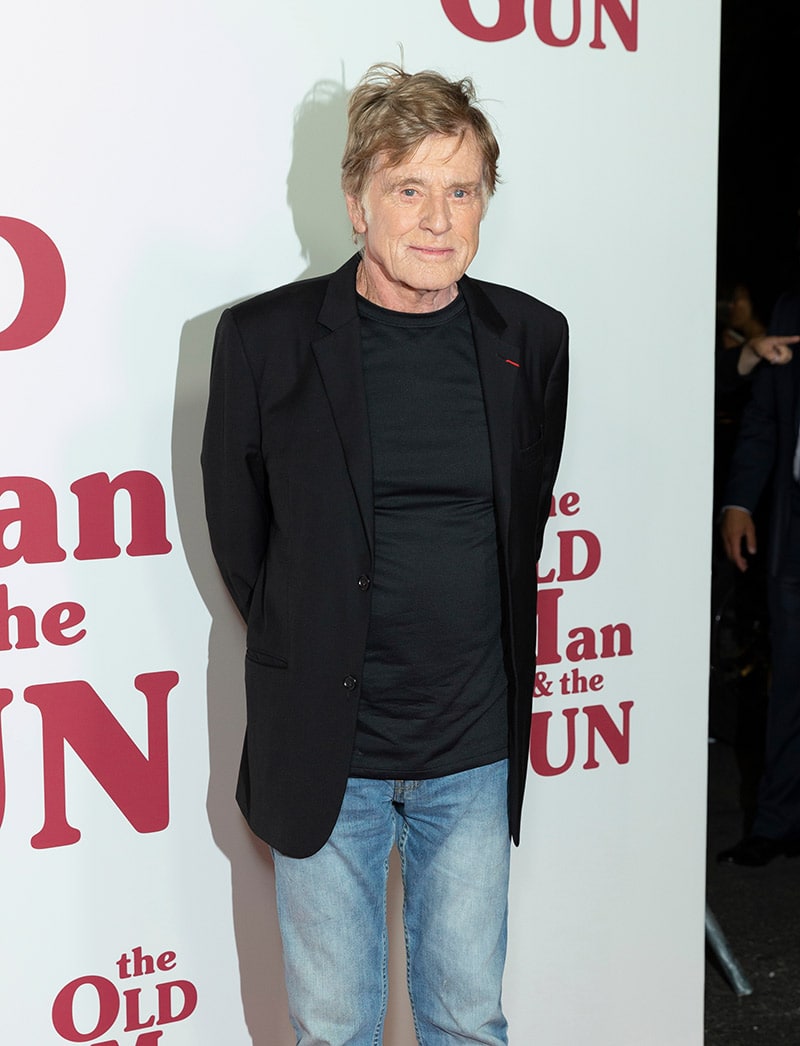 Robert Redford attends premiere of movie The Old Man & The Gun