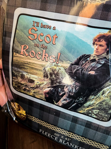 Scot on a Rock - Outlander Blanket